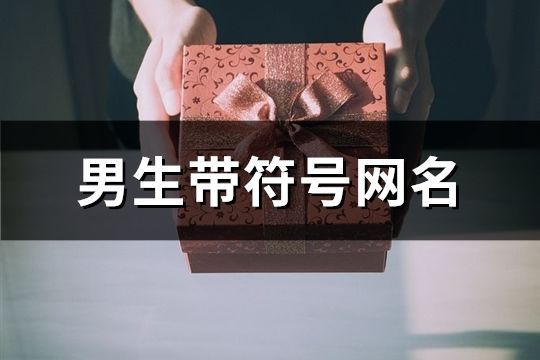 男生帶符號網名(179個)
