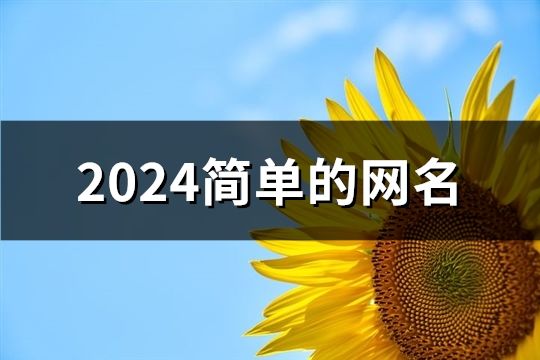 2024簡單的網(wǎng)名(182個)