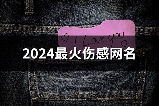 2024最火傷感網名(精選130個)