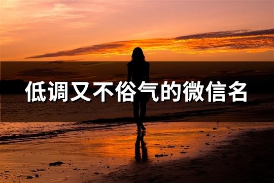 低調又不俗氣的微信名(130個)