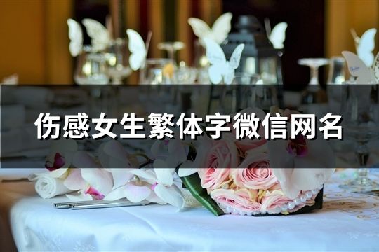 傷感女生繁體字微信網(wǎng)名(精選129個(gè))