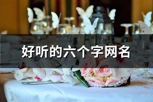 好聽的六個字網名(精選128個)