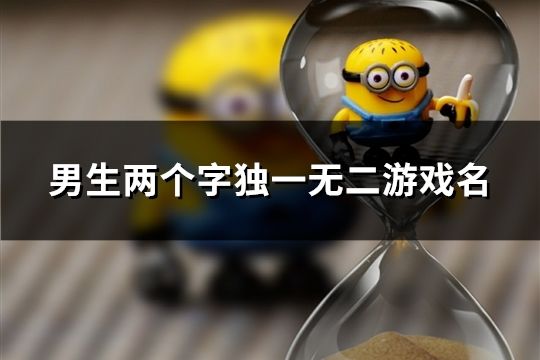 男生兩個字獨一無二游戲名(111個)