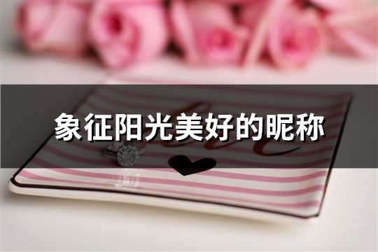 象征陽光美好的昵稱(共112個)
