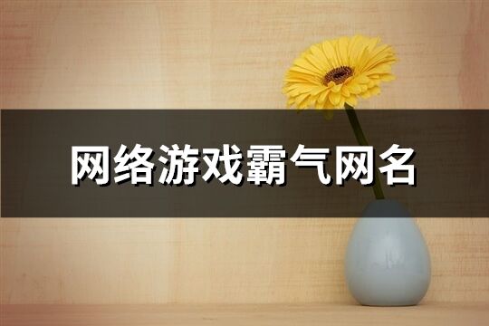 網絡游戲霸氣網名(共183個)