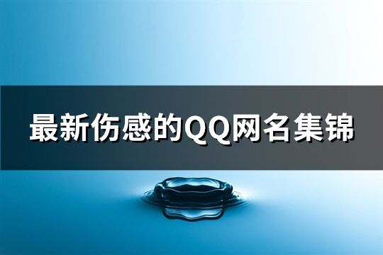 最新傷感的QQ網(wǎng)名集錦(324個)