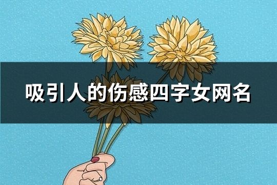 吸引人的傷感四字女網(wǎng)名(共1343個)