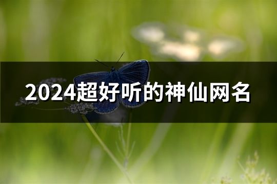 2024超好聽(tīng)的神仙網(wǎng)名(精選281個(gè))