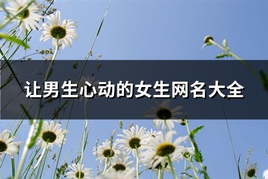 讓男生心動(dòng)的女生網(wǎng)名大全(精選148個(gè))