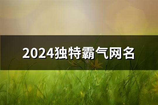 2024獨特霸氣網名(共119個)