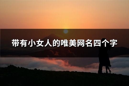 帶有小女人的唯美網名四個字(精選93個)