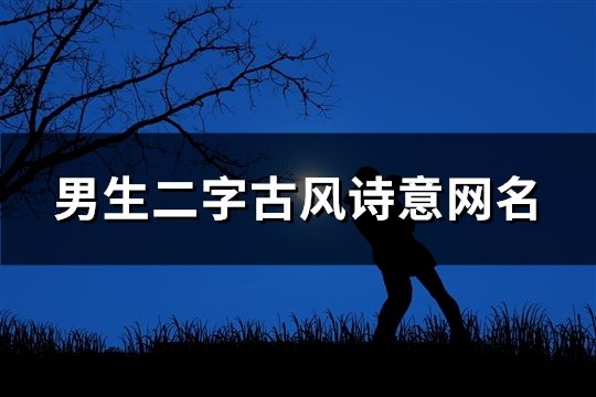 男生二字古風詩意網名(452個)