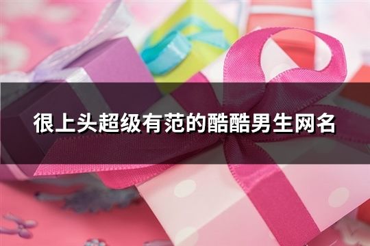 很上頭超級有范的酷酷男生網名(共910個)