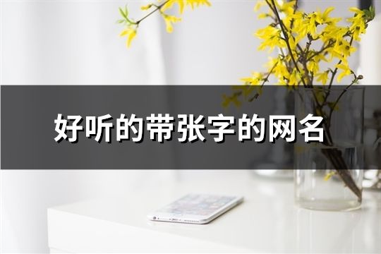 好聽的帶張字的網(wǎng)名(213個(gè))