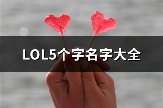 LOL5個字名字大全(共677個)