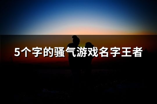 5個(gè)字的騷氣游戲名字王者(1274個(gè))
