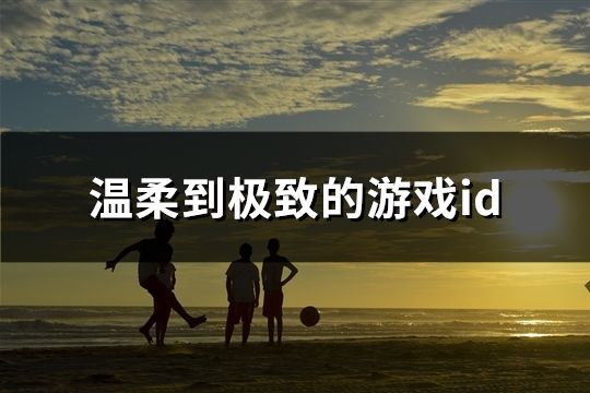 溫柔到極致的游戲id(精選209個)