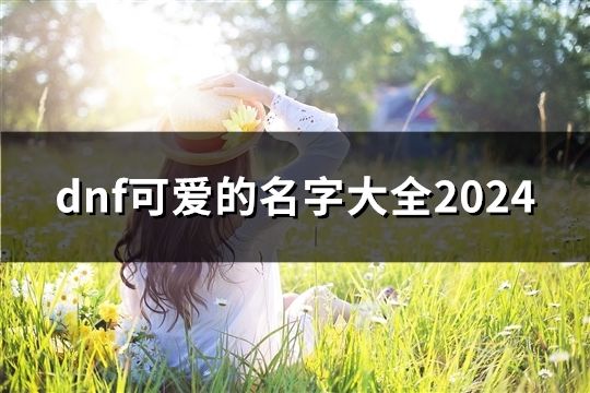 dnf可愛的名字大全2024(507個)