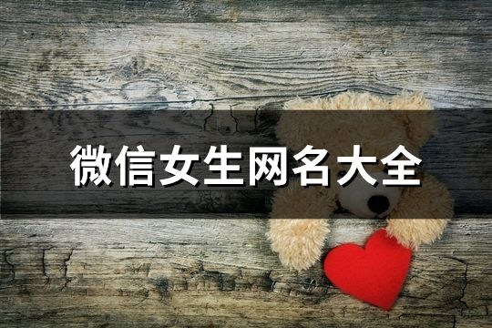 微信女生網(wǎng)名大全(精選251個)