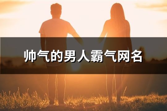 帥氣的男人霸氣網名(共94個)