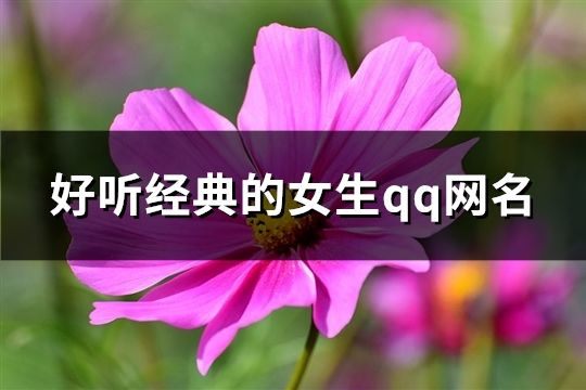 好聽經典的女生qq網名(223個)