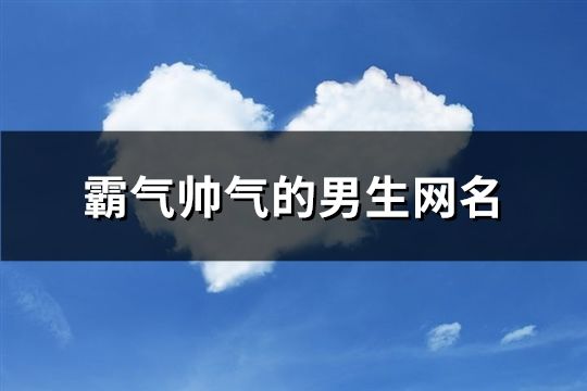 霸氣帥氣的男生網(wǎng)名(共294個(gè))