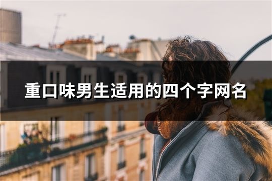 重口味男生適用的四個字網(wǎng)名(共1105個)