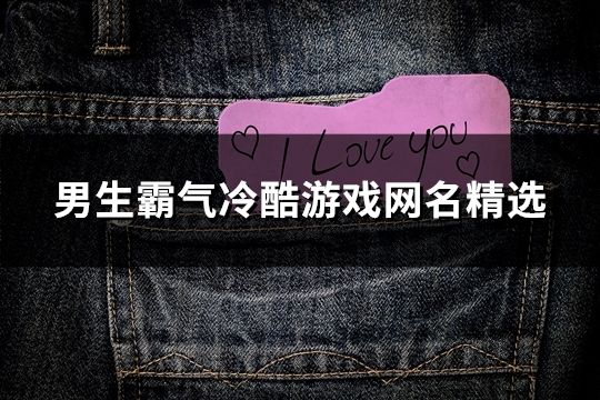 男生霸氣冷酷游戲網(wǎng)名精選(132個)