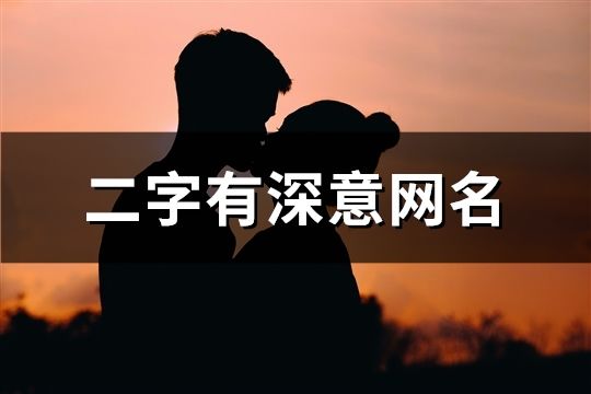 二字有深意網名(1775個)