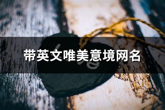 帶英文唯美意境網名(共456個)