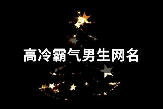 高冷霸氣男生網名(共939個)