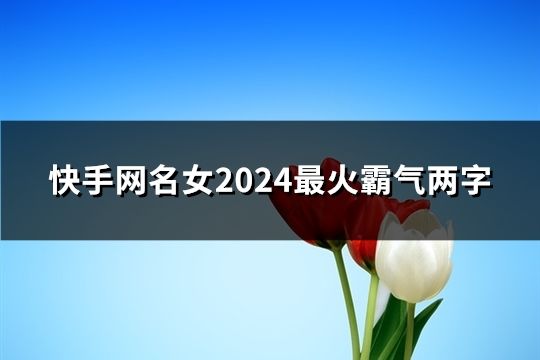 快手網名女2024最火霸氣兩字(34個) 快手網名女2024最火霸氣兩字(34個)