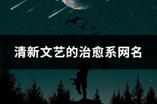 清新文藝的治愈系網名(1239個)