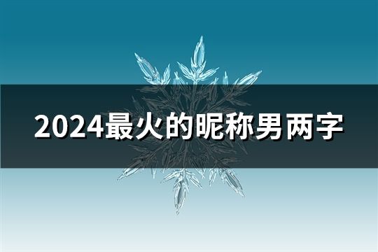 2024最火的昵稱男兩字(共46個) 2024最火的昵稱男兩字(共46個)