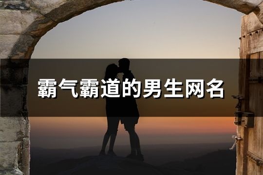 霸氣霸道的男生網名(共296個)