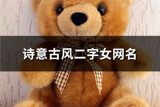 詩意古風二字女網名(精選593個)