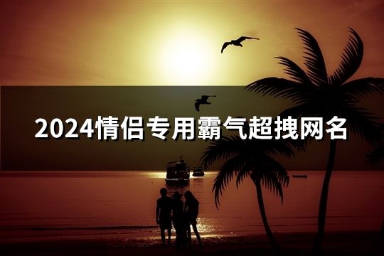 2024情侶專用霸氣超拽網(wǎng)名(428個)