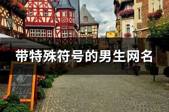帶特殊符號的男生網名(精選240個)