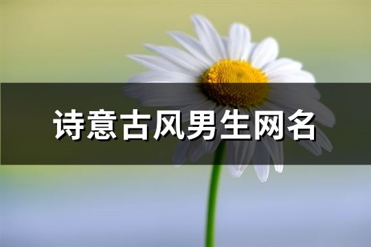 詩(shī)意古風(fēng)男生網(wǎng)名(169個(gè))