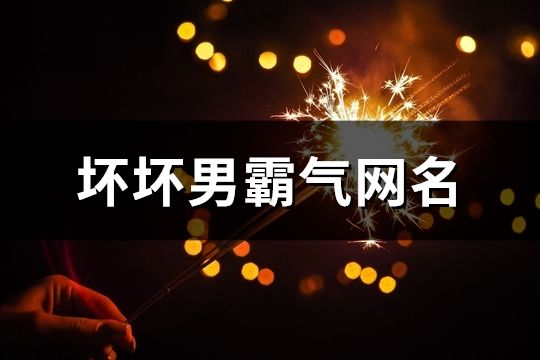 壞壞男霸氣網名(精選390個)