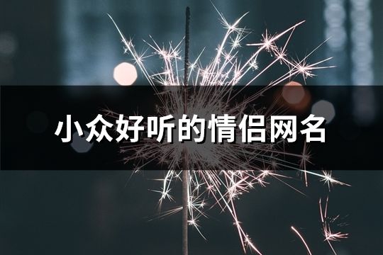 小眾好聽的情侶網名(共117個)