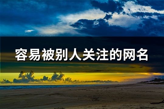 容易被別人關注的網名(40個) 容易被別人關注的網名(40個)