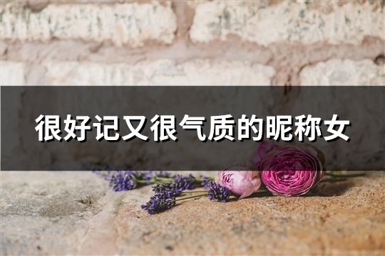 很好記又很氣質(zhì)的昵稱(chēng)女(精選31個(gè))