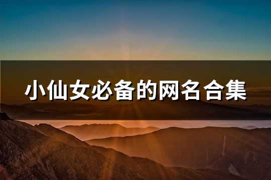 小仙女必備的網(wǎng)名合集(精選602個(gè))