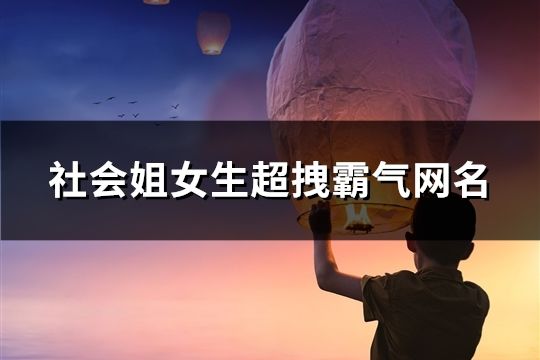 社會姐女生超拽霸氣網(wǎng)名(精選427個)