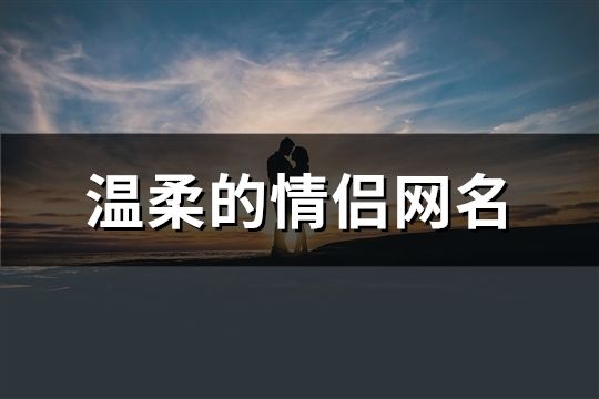 溫柔的情侶網名(精選162對)