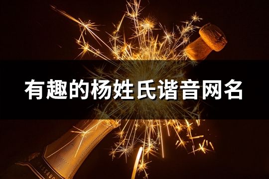 有趣的楊姓氏諧音網(wǎng)名(61個(gè))