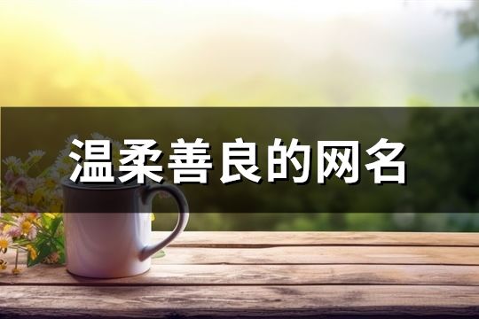 溫柔善良的網名(共631個)