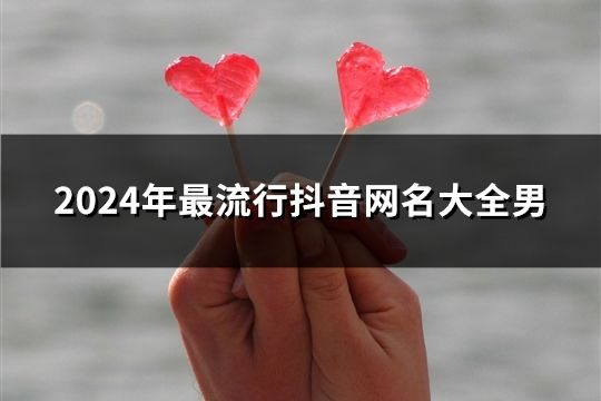 2024年最流行抖音網(wǎng)名大全男(56個)