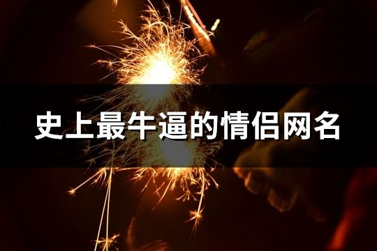 史上最牛逼的情侶網(wǎng)名(69對)